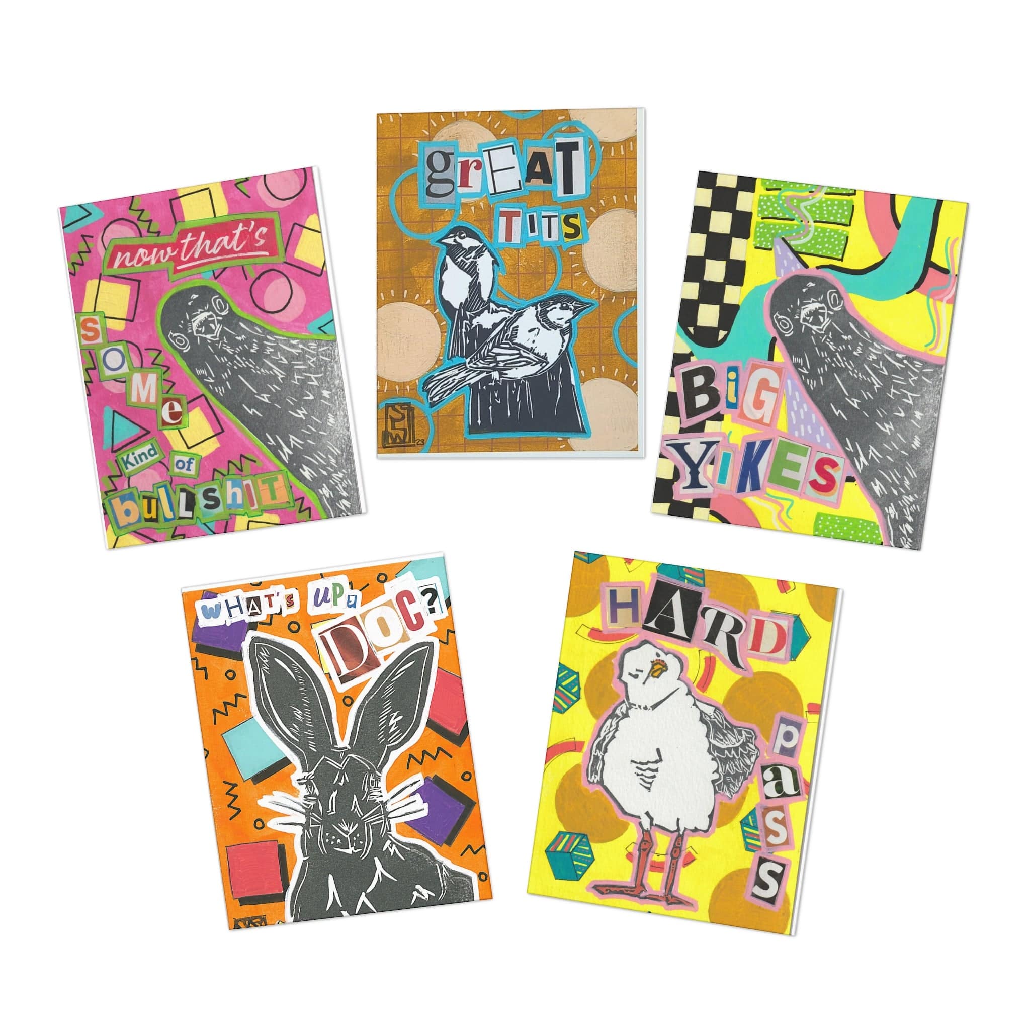 Printify Paper products 4.25" x 5.5" (Vertical) / Uncoated The Salty/Sweet Sampler – 5 Card Set