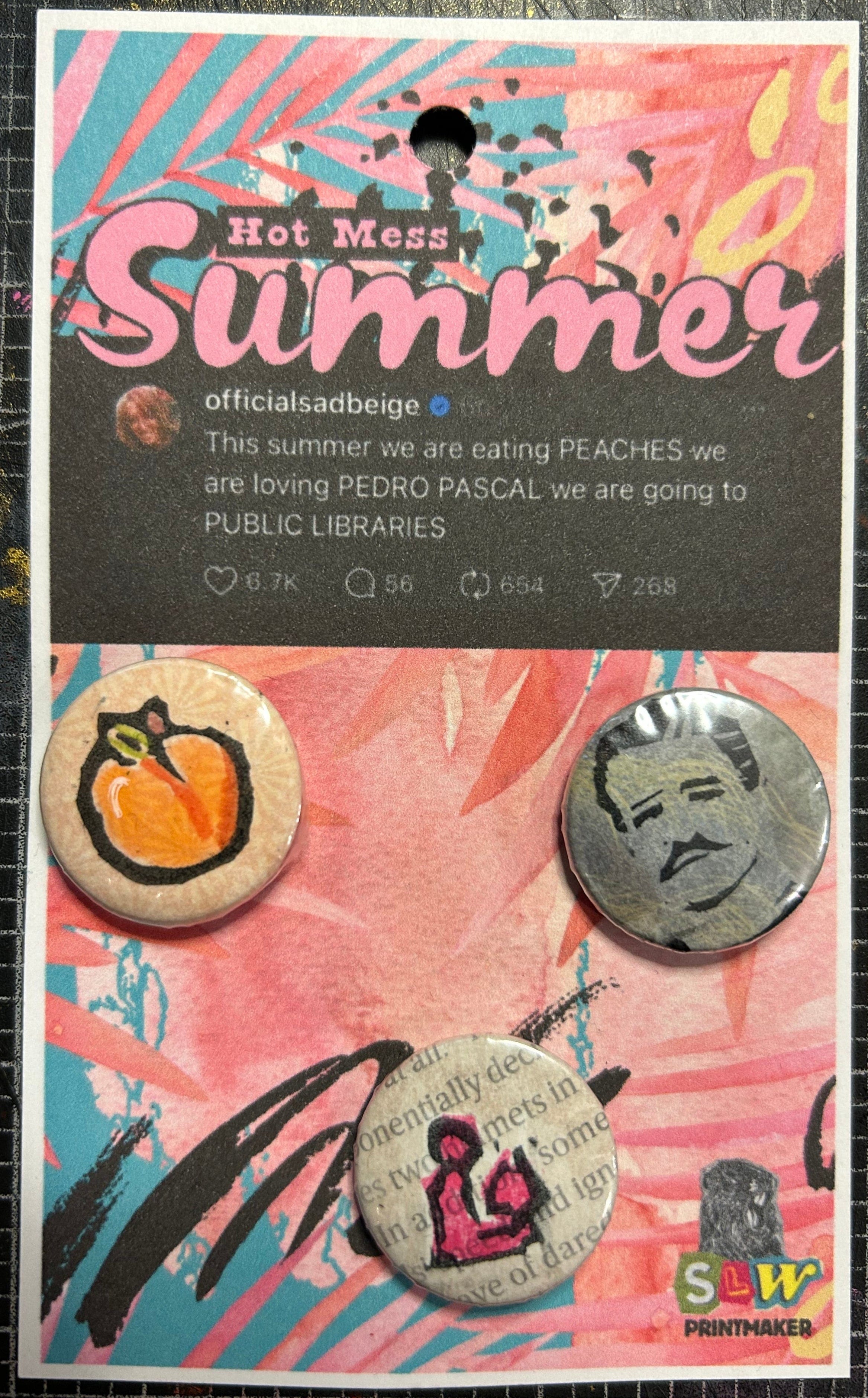 Sarah Louise Windisch | Printmaker Hot Mess Summer Pin Pack
