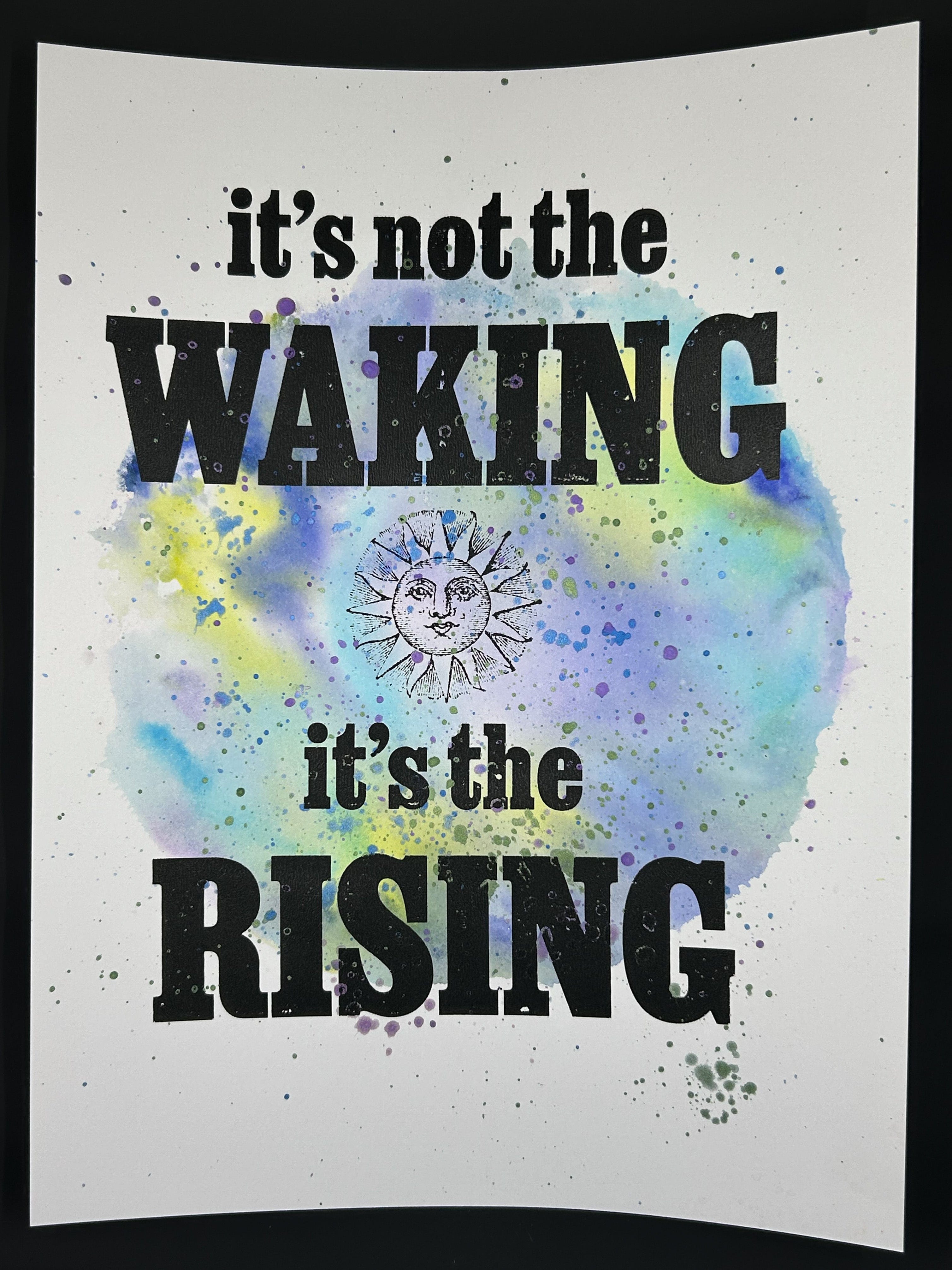 Sarah Louise Windisch | Printmaker Mother Earth "It's Not the Waking" – Monoprint & Screen Print