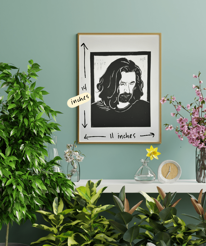 Sarah Louise Windisch | Printmaker "Portrait" – Linocut Print