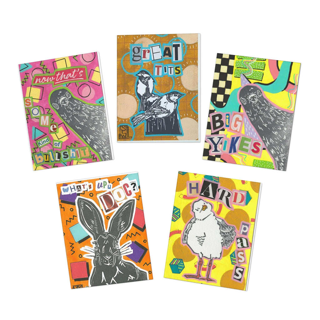 Printify Paper products 4.25" x 5.5" (Vertical) / Uncoated The Salty/Sweet Sampler – 5 Card Set