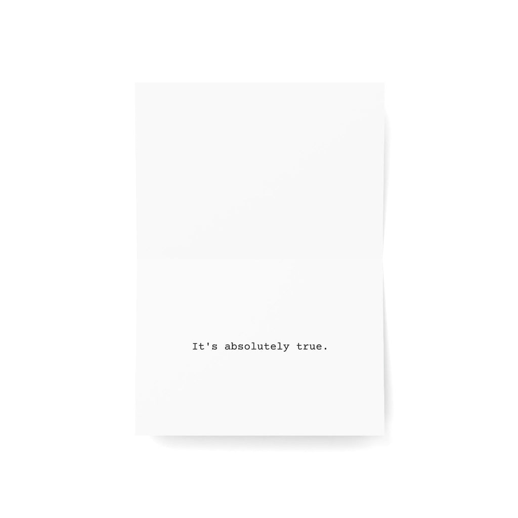 Printify Paper products "Affirmation Bear" Greeting Cards (1, 10, 30, and 50 pcs)