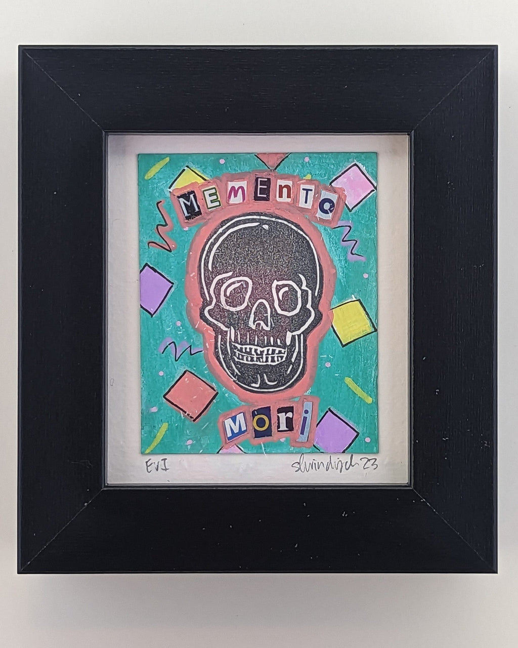 Sarah Louise Windisch | Printmaker Aqua B Original Artwork - Momento Mori Series