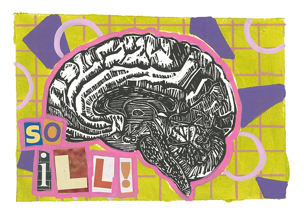 Sarah Louise Windisch | Printmaker art print Brain: So Ill Art Prints