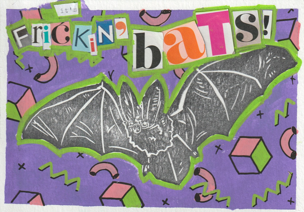 Sarah Louise Windisch | Printmaker art print Frickin' Bats! Art Prints