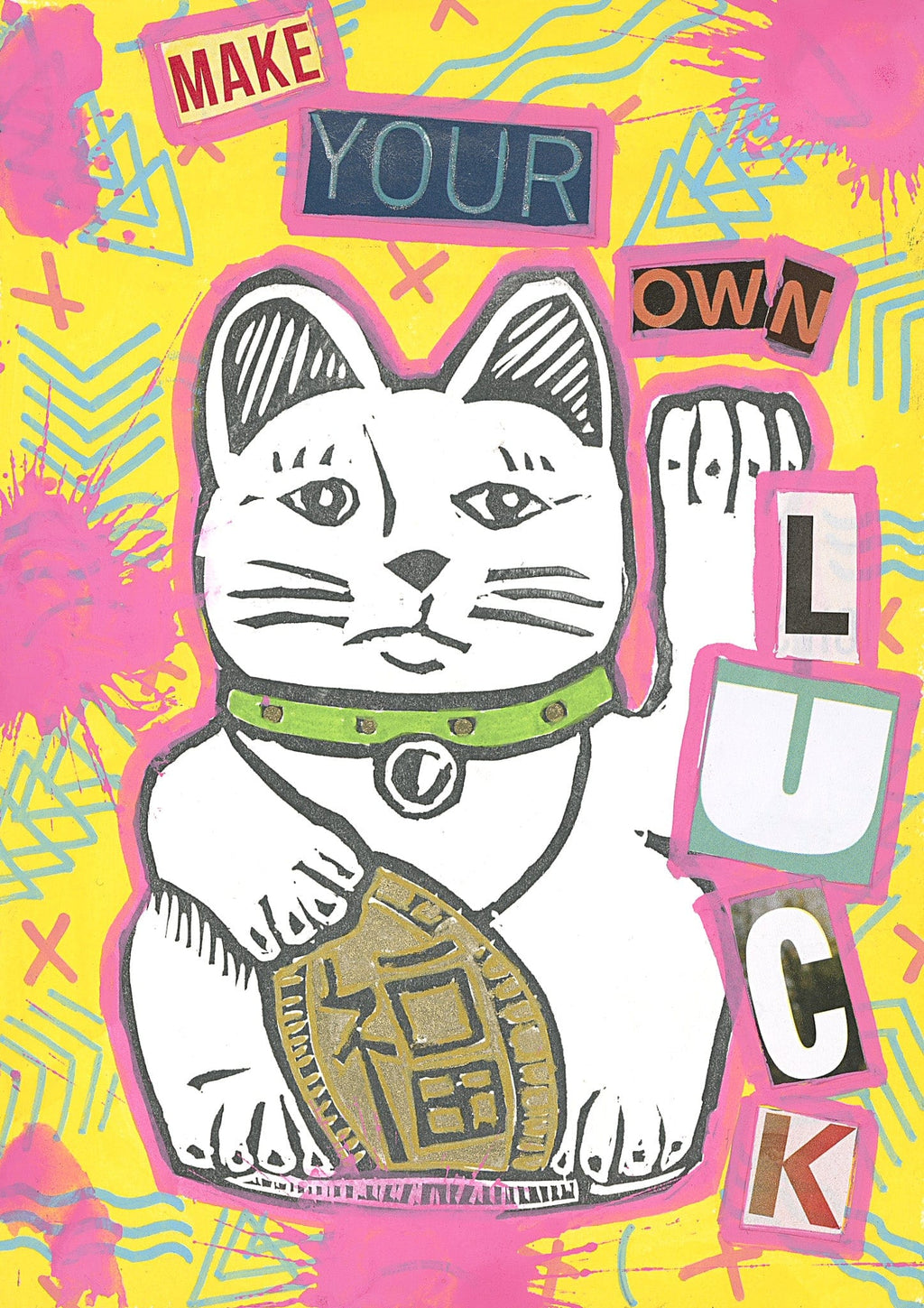 Sarah Louise Windisch | Printmaker art print Make Your Own Luck Art Prints