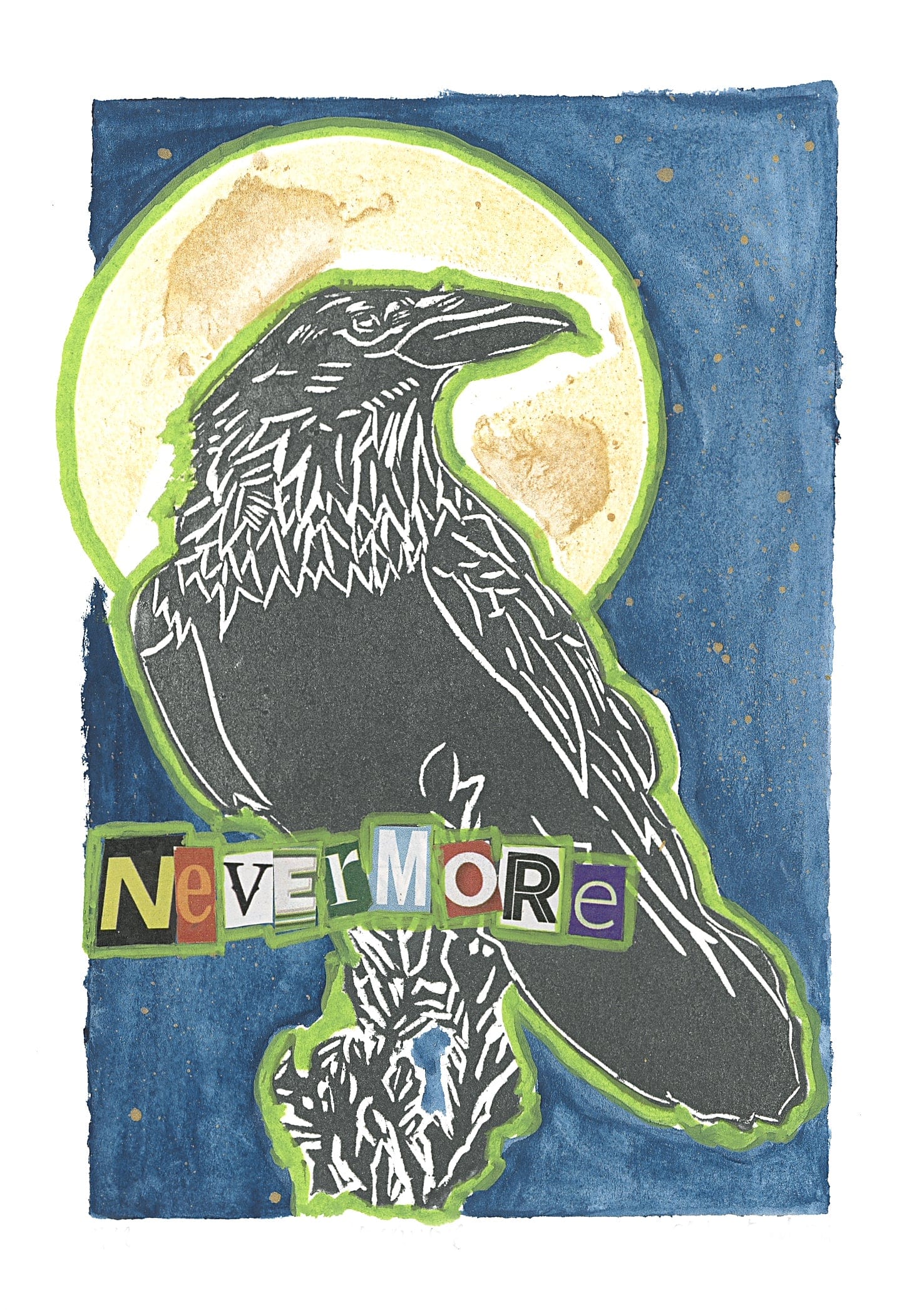 Sarah Louise Windisch | Printmaker art print The Raven Art Prints
