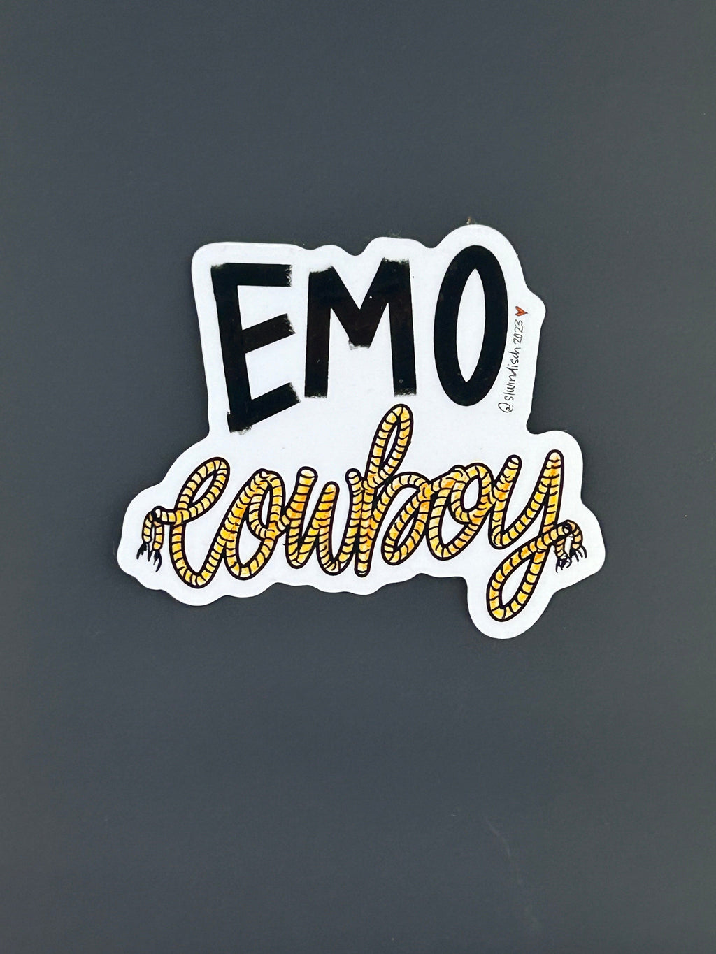 Sarah Louise Windisch | Printmaker Cowboy Emo Cowfolk Stickers