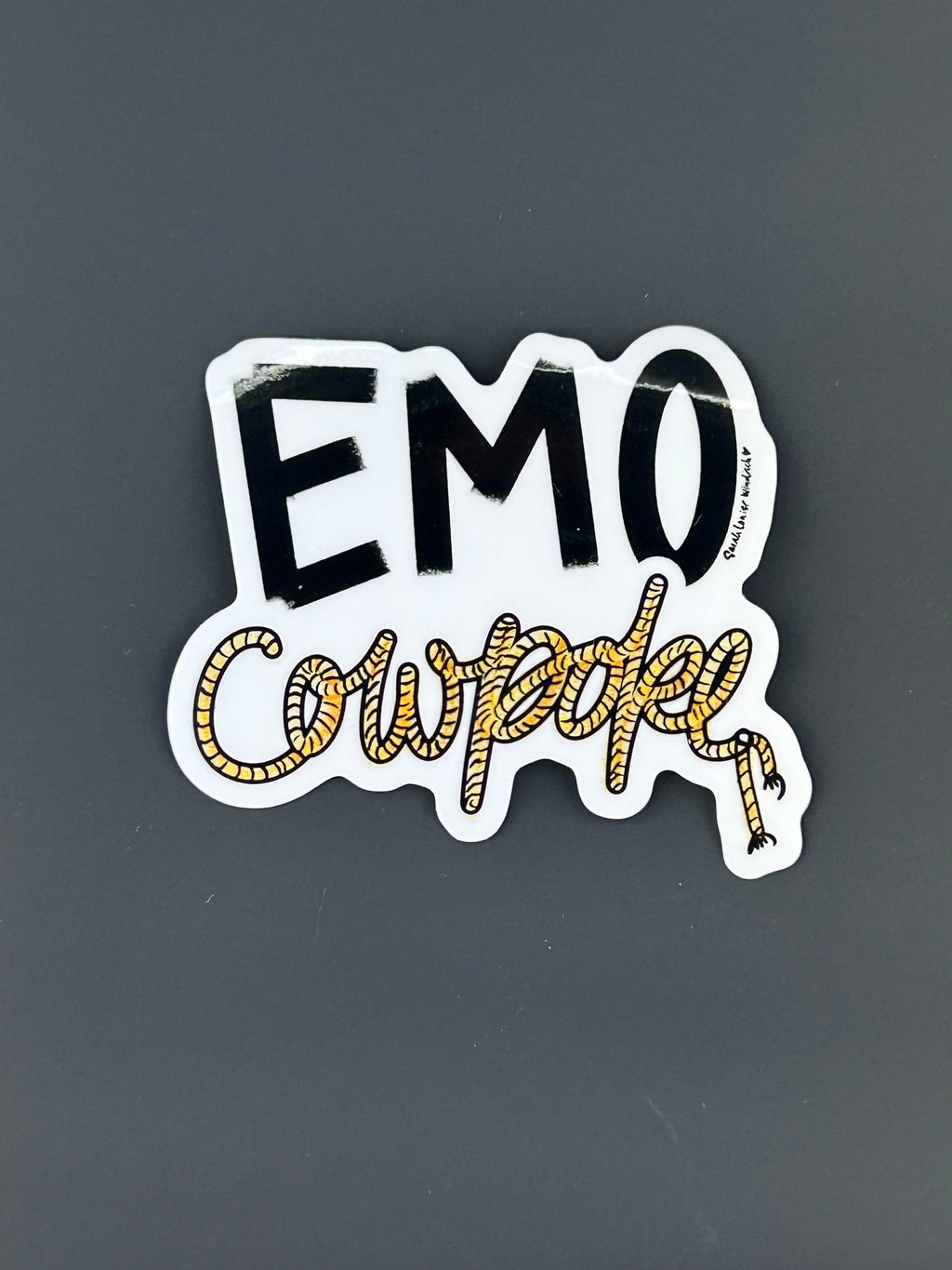 Sarah Louise Windisch | Printmaker Cowpoke Emo Cowfolk Stickers
