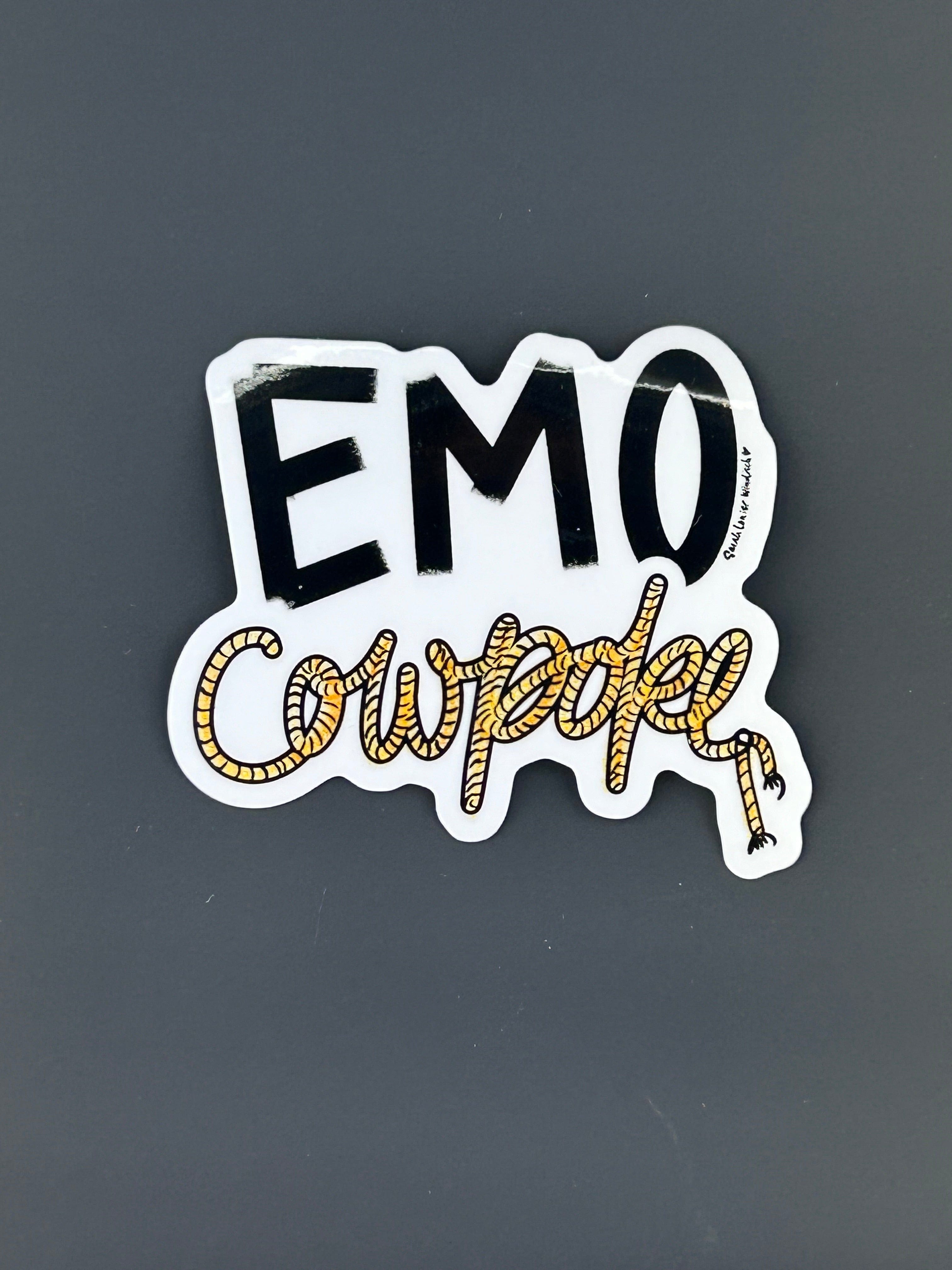 Sarah Louise Windisch | Printmaker Cowpoke Emo Cowfolk Stickers