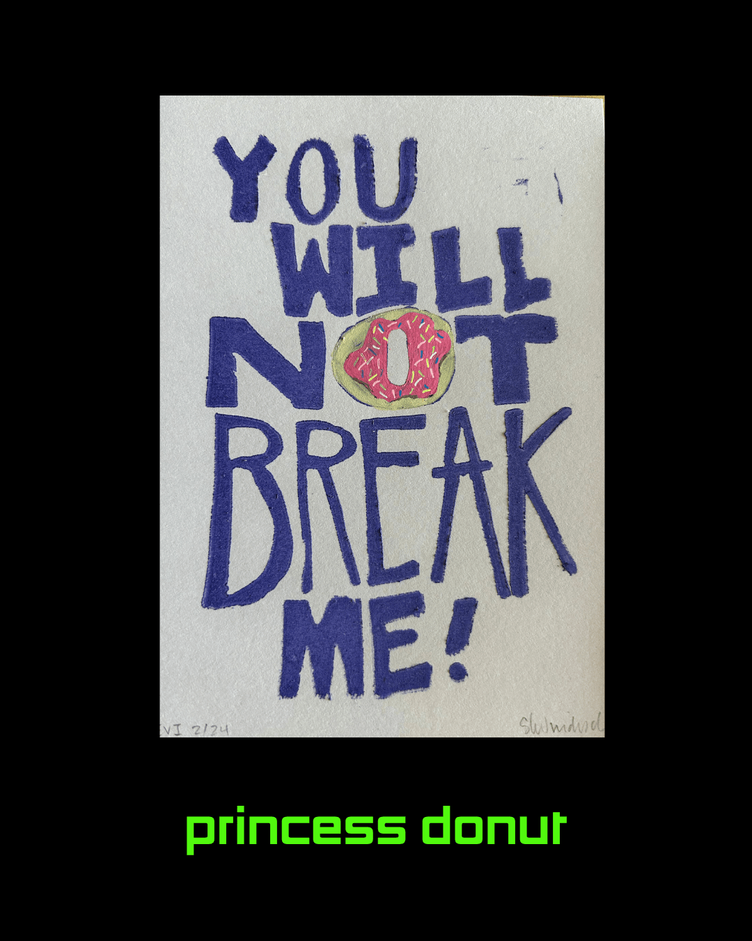 Sarah Louise Windisch | Printmaker Donut Crawler Art Edition One