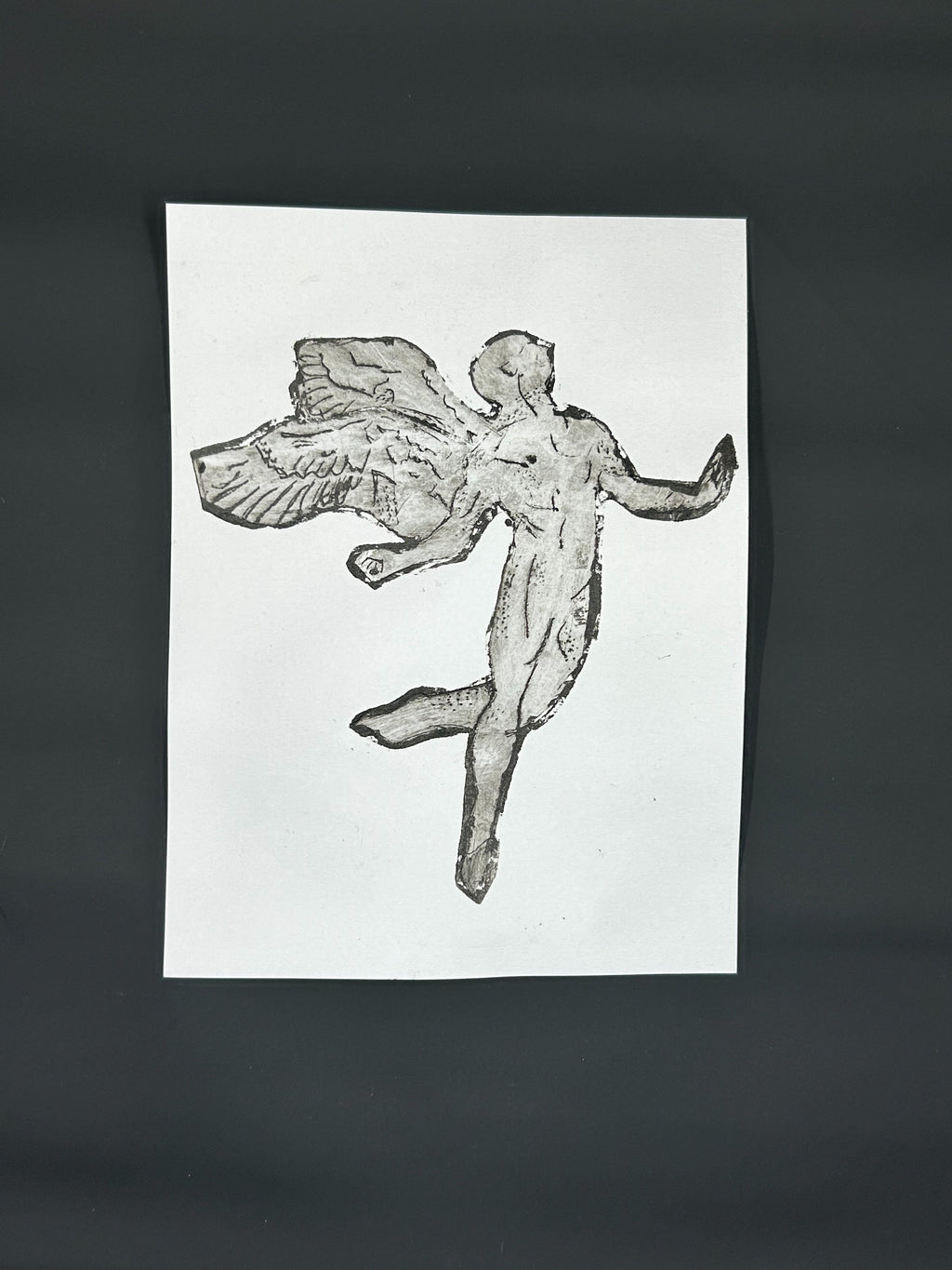 Sarah Louise Windisch | Printmaker "Icarus" – Tetra Pak Collagraph