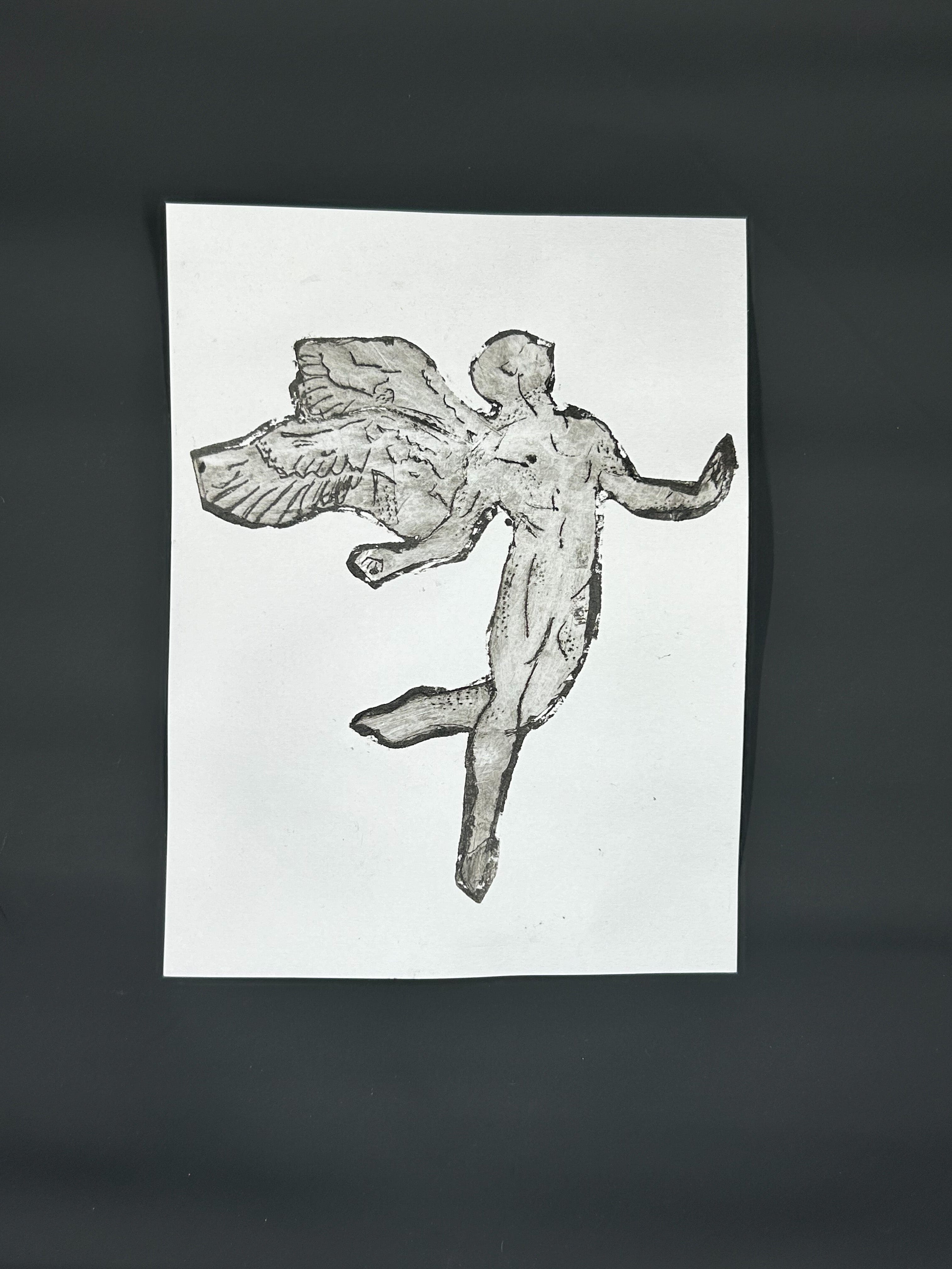 Sarah Louise Windisch | Printmaker "Icarus" – Tetra Pak Collagraph