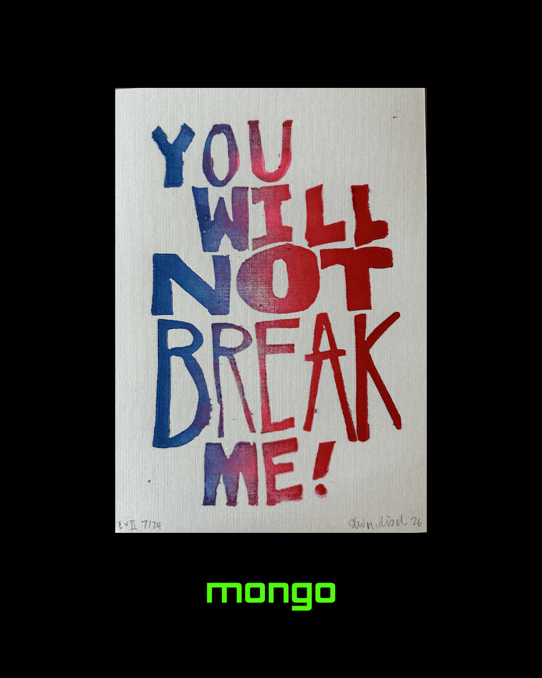 Sarah Louise Windisch | Printmaker Mongo Crawler Art Edition One