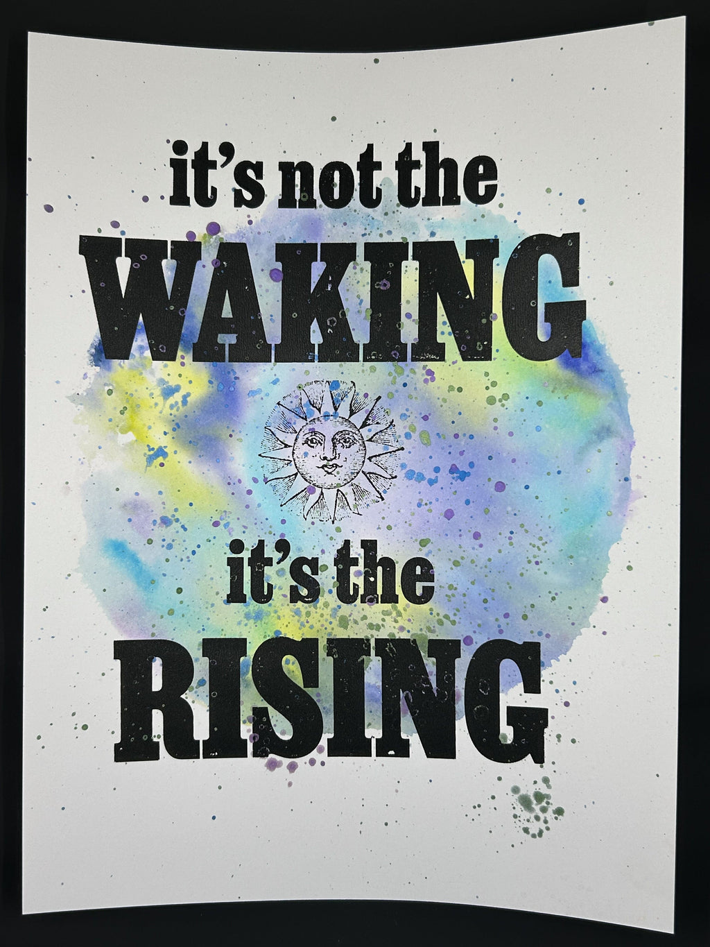 Sarah Louise Windisch | Printmaker Mother Earth "It's Not the Waking" – Monoprint & Screen Print