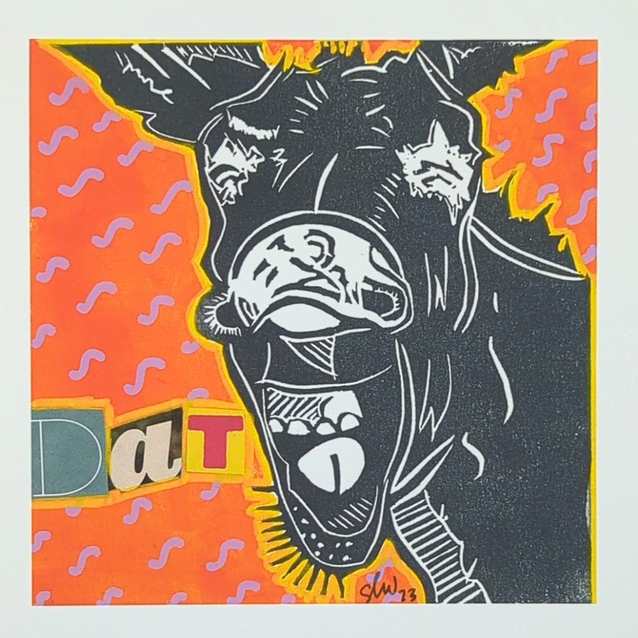 Sarah Louise Windisch | Printmaker Original Artwork Dat Ass Original Artwork - Angry Animals Series