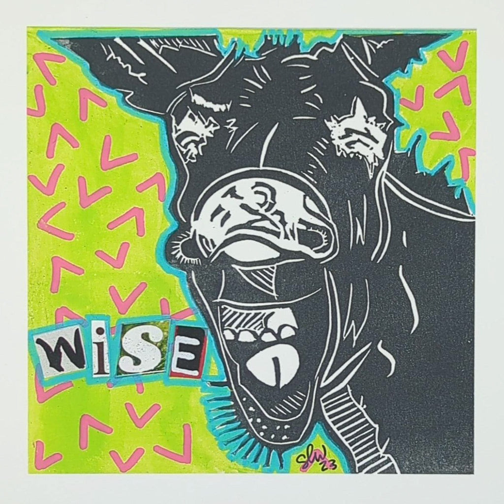Sarah Louise Windisch | Printmaker Original Artwork Wise Ass Original Artwork - Angry Animals Series